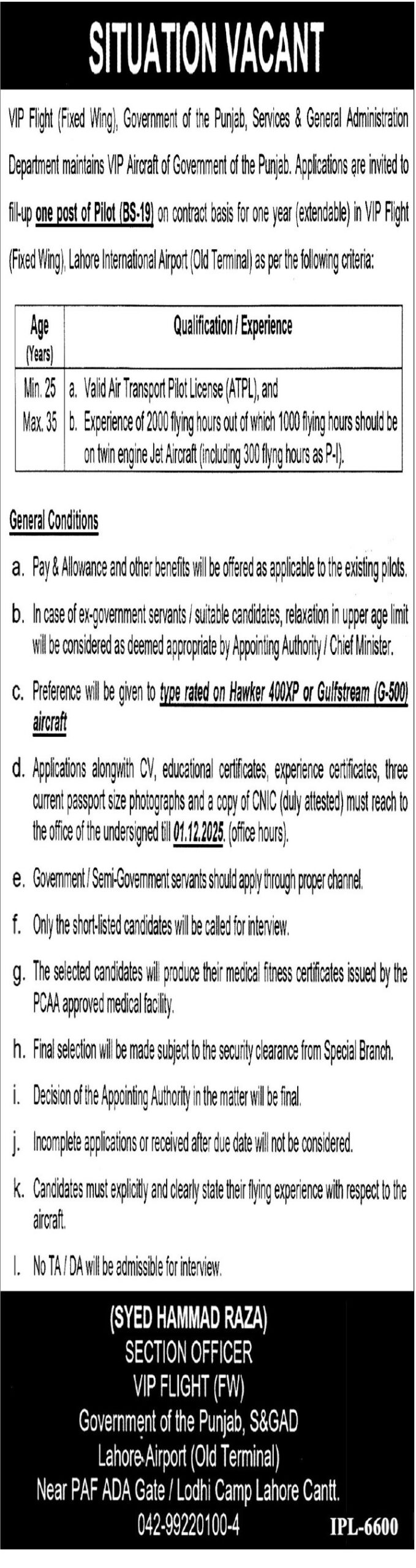 VIP Flight Fixed Wing