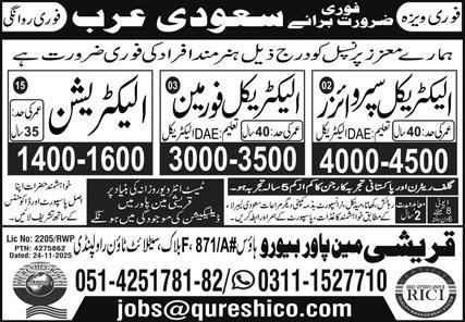 Electrical Supervisor