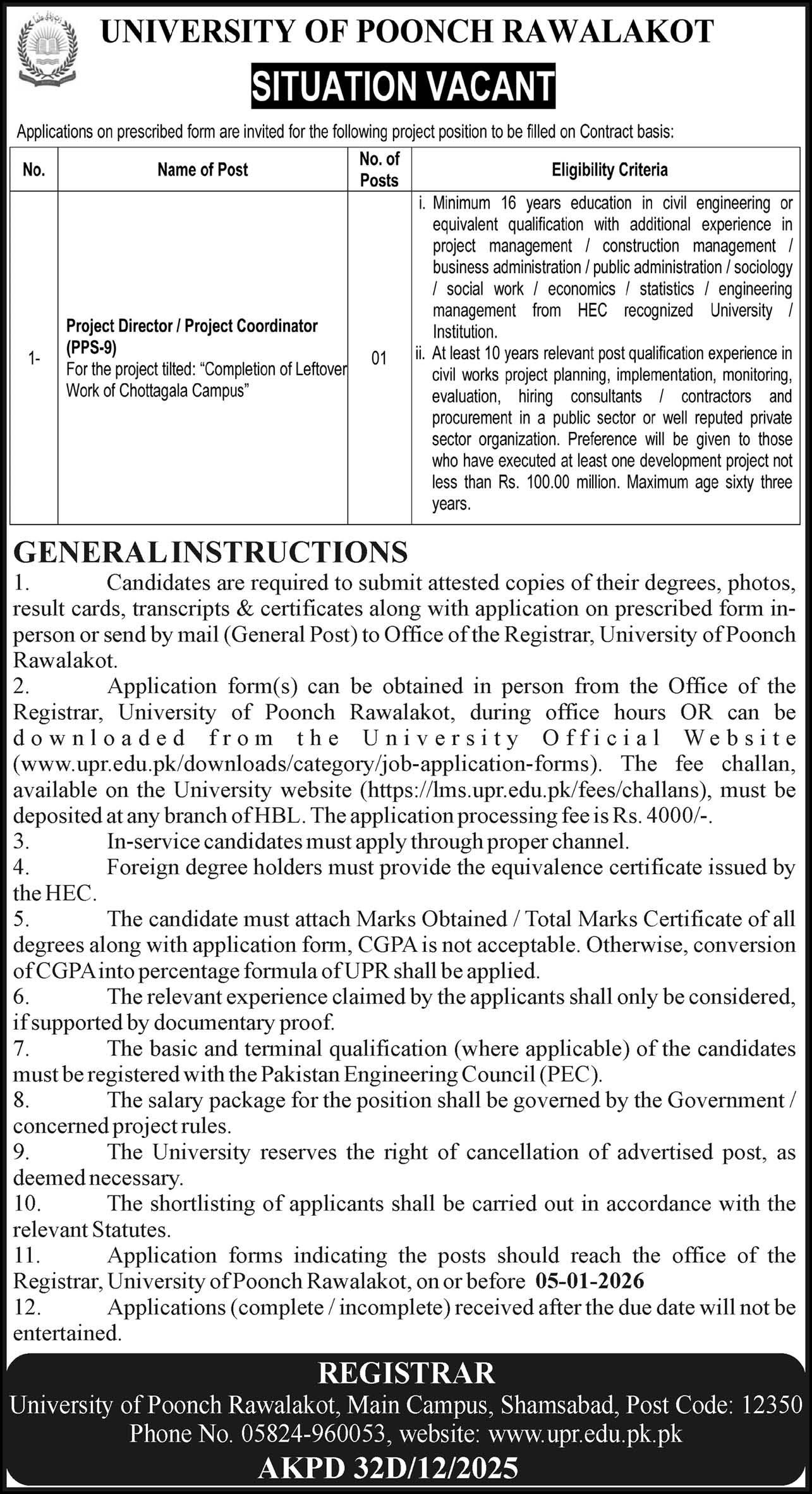 University Of Poonch