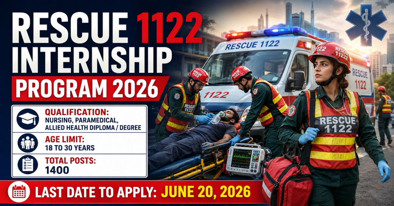 Rescue 1122 Internship Program 2026 Details and Application Process