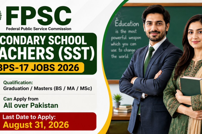 FGEI SST Jobs 2026 Syllabus Eligibility Criteria Online Apply