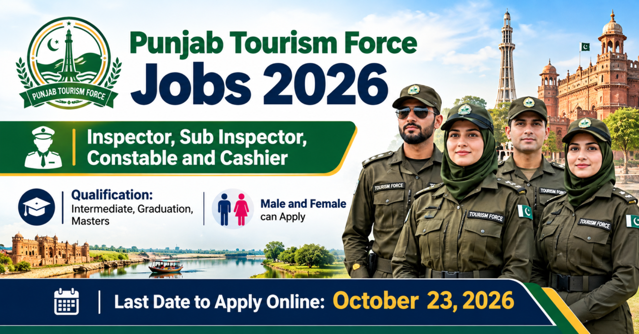 Punjab Tourism Force Jobs 2026 Online Apply