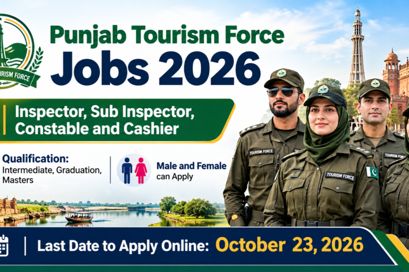 Punjab Tourism Force Jobs 2026 Online Apply